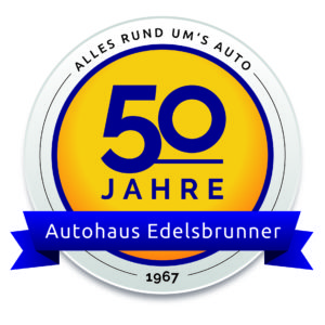 Jubilaeumslogo 50 Jahre Autohaus Edelsbrunner