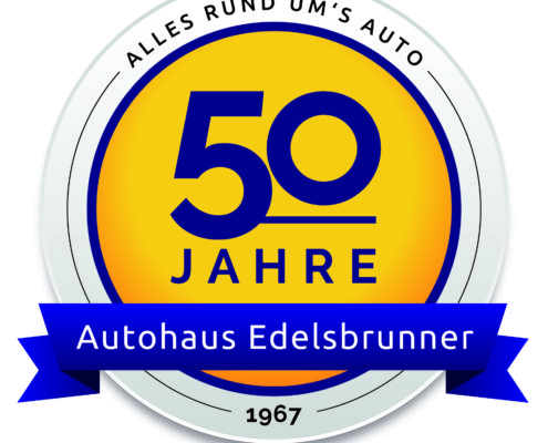 Jubilaeumslogo 50 Jahre Autohaus Edelsbrunner