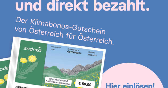 Sodexo Klimabonus-Gutschein.